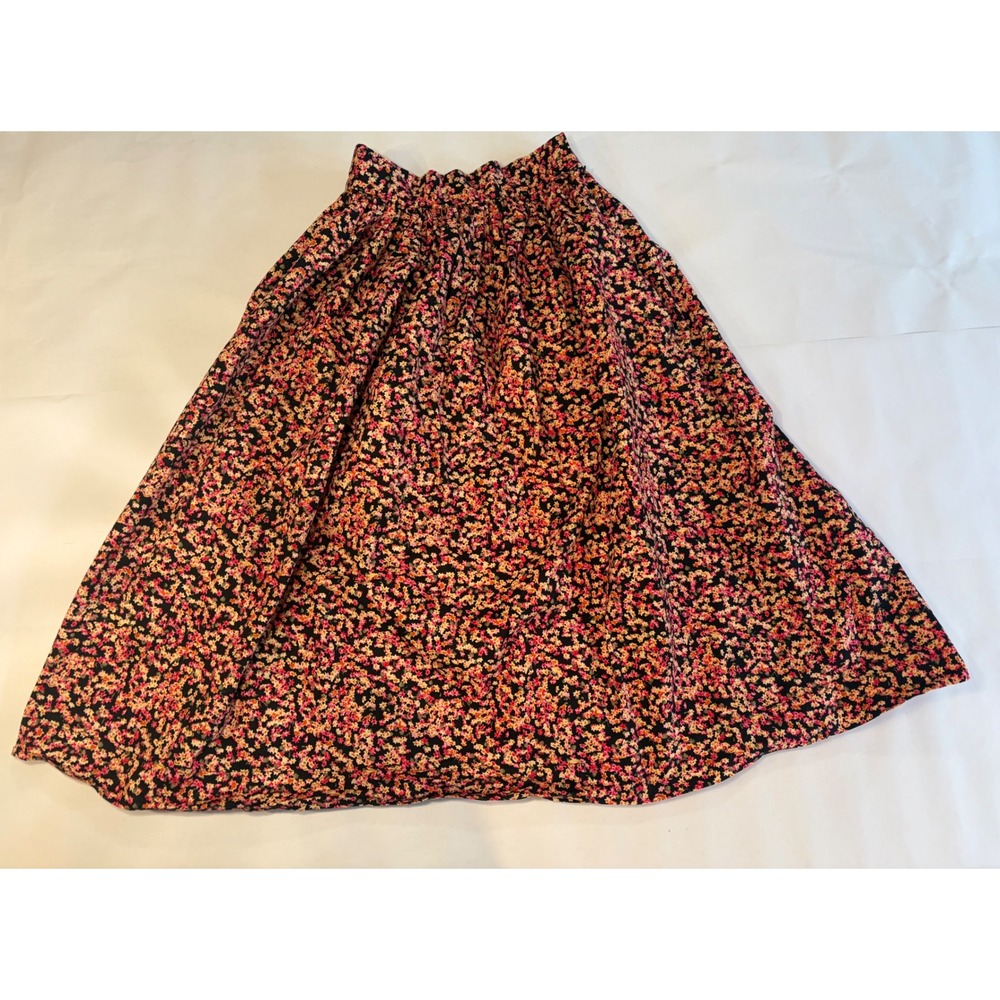 HM  Cotton Midi floral Skirt High Waist Size 4